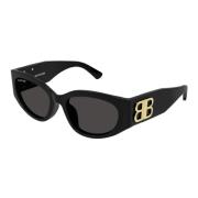 Balenciaga Kattögon Solglasögon - Modig och Stilren Black, Unisex