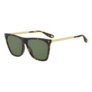 Givenchy Stiliga solglasögon med gröna linser Brown, Dam