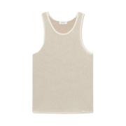 Les Deux Organisk Bomull Stickad Tank Top Beige, Herr