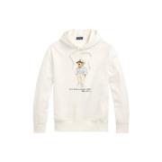 Polo Ralph Lauren Björn Logo Hoodie White, Herr