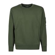 C.p. Company Diagonal Fleece Lens Sweatshirt Green, Herr