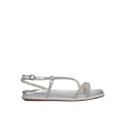 Alma EN Pena Glitter Platt Sandal Gray, Dam