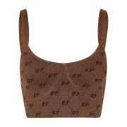 Baum und Pferdgarten Harlequin Crop Top Brown, Dam