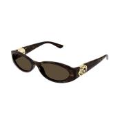 Gucci Brun Havana Solglasögon Gg1660S Brown, Dam