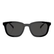 Prada Stiliga Solglasögon Kuddeform Black, Unisex