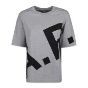 A.p.c. Bomull Logo Print T-shirt Gray, Dam
