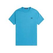 Fred Perry Logo Jersey Bomull Regular Fit T-shirt Blue, Herr