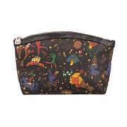 Guidi Svart Magic Circus Print Clutch Multicolor, Dam