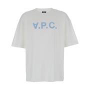A.p.c. Vit T-shirt Over Polos White, Herr