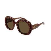 Chloé Havana Brown Solglasögon Brown, Unisex