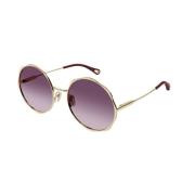 Chloé Guld Violet Solglasögon Modell Ch0184S Yellow, Unisex