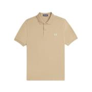 Fred Perry Broderad Polotröja Beige, Herr