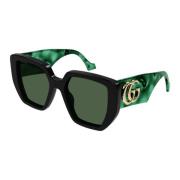 Gucci Fyrkantiga solglasögon - Urban Trendsetter Green, Unisex