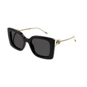 Gucci Svart Grå Solglasögon Gg1567Sa Modell Black, Dam
