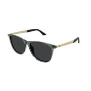Montblanc Stiliga solglasögon med rökta linser Gray, Unisex