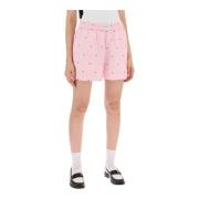 Rotate Birger Christensen Randig Bomullsboxershorts Pink, Dam