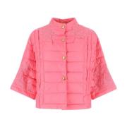 Ermanno Scervino Stilfull Rosa Nylon Dunjacka Pink, Dam