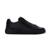 Balmain B-Court tränare i kalvskinn Black, Herr