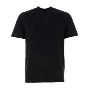 Jil Sander Klassisk Svart Bomull T-shirt Black, Herr