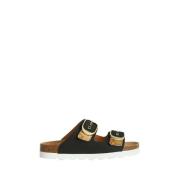 Alviero Martini 1a Classe Svarta Flash Sandaler Black, Dam