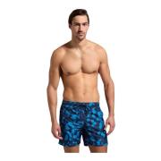 Bikkembergs Blå Badshorts med Innerbyxa Multicolor, Herr