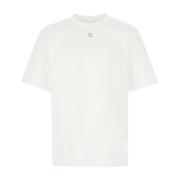 Fendi Avslappnad Bomull T-shirt White, Herr