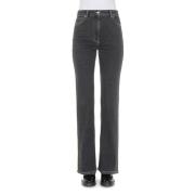 Moschino Klassiska Straight Jeans Black, Dam