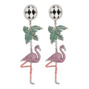 Balmain Flamingo hänge örhängen Multicolor, Dam