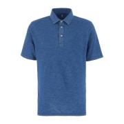 Brunello Cucinelli Klassisk Polo Tröja för Män Blue, Herr