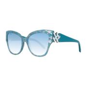 Swarovski Multifärgad Butterfly Solglasögon med Gradientglas Blue, Dam