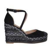 Alma EN Pena Rhinestone Kilklack Sandal Black, Dam