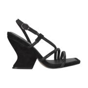 Alma EN Pena Sandal med böjd hälrem Black, Dam