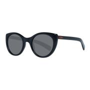 Ermenegildo Zegna Svarta Runda Polariserade Solglasögon Black, Unisex