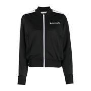 Palm Angels Dam Logo-Print Bomber Track Jacket Black, Dam