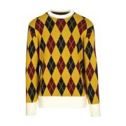 Lc23 Argyle Sweater Multicolor, Dam