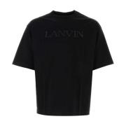 Lanvin Svart Bomull T-shirt Black, Herr