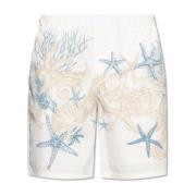 Versace Shorts med Barocco Sea-motivet Multicolor, Herr
