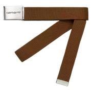 Carhartt Wip Clip Bälte Krom Hamilton Brun Brown, Unisex