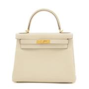 Hermès Vintage Pre-owned Laeder handvskor Beige, Dam