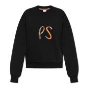 PS By Paul Smith Sweatshirt med logotyp Black, Dam