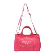 Prada Vintage Pre-owned Tyg totevskor Pink, Dam