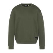 Schott NYC Grön Rund Hals Sweatshirt Green, Herr