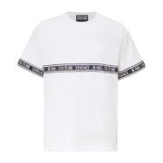 Versace Herr T-shirt Vit Polos Jeans Couture White, Herr