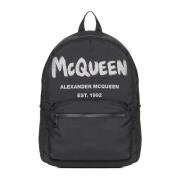 Alexander McQueen Svarta väskor för stiliga tillfällen Black, Herr