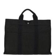 Hermès Vintage Pre-owned Canvas totevskor Black, Dam