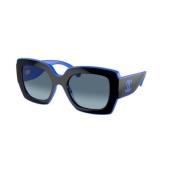 Chanel Stiliga solglasögon blå gradient linser Black, Dam