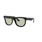 Ray-Ban Klassiska Wayfarer Solglasögon Gröna Linser Black, Unisex