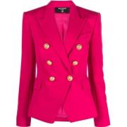 Balmain Fuchsia Jackor för Stiliga Outfits Pink, Dam