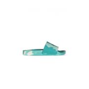 Off White Grön Tie-Dye Pool Slides Green, Dam