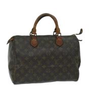 Louis Vuitton Vintage Pre-owned Canvas handvskor Brown, Dam